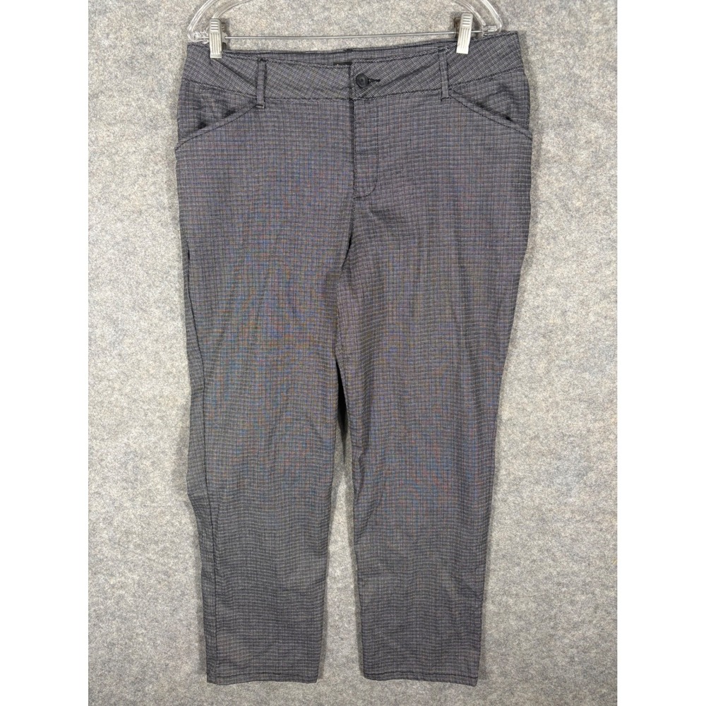 Lee Plus Size 14W Petite Straight Leg Mid Rise Plaid Pants Effortless Wash Wear